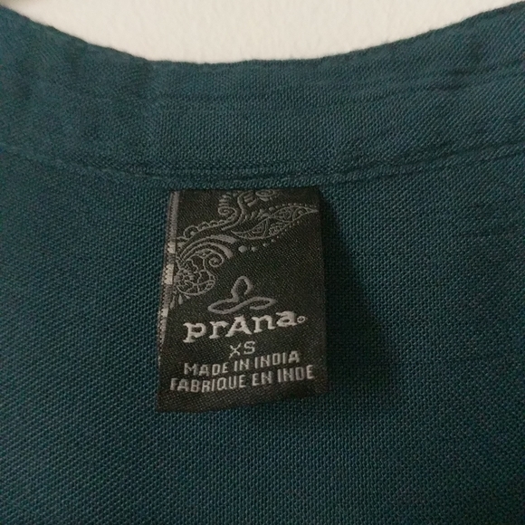 prAna Natassa Crinkled Tunic Petrol Blue XS - Picture 3 of 7